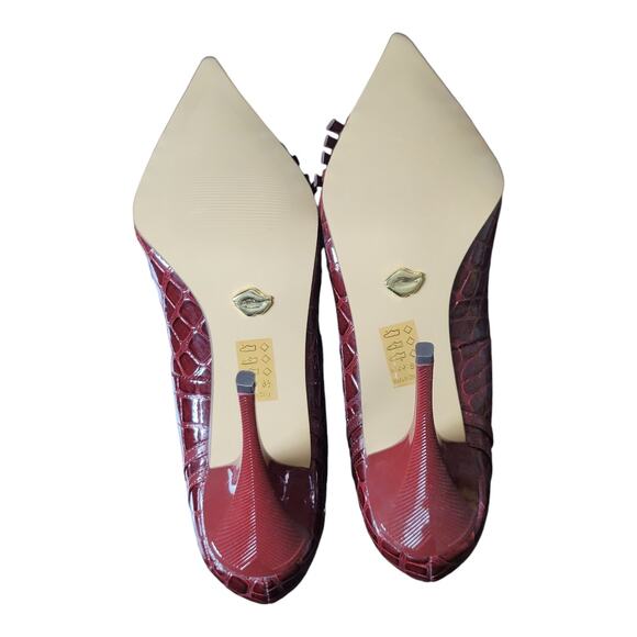 Promise Stiletto Heels Pumps in deep wine‎ "Cara" - Picture 6 of 10